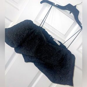 Zara ruffle crop Top